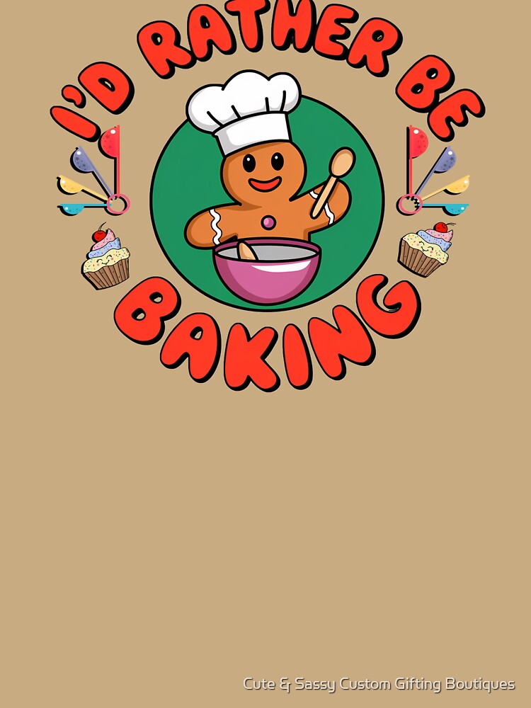 Funny Baking Christmas Gingerbread by Cute & Sassy Custom Gifting Boutiques