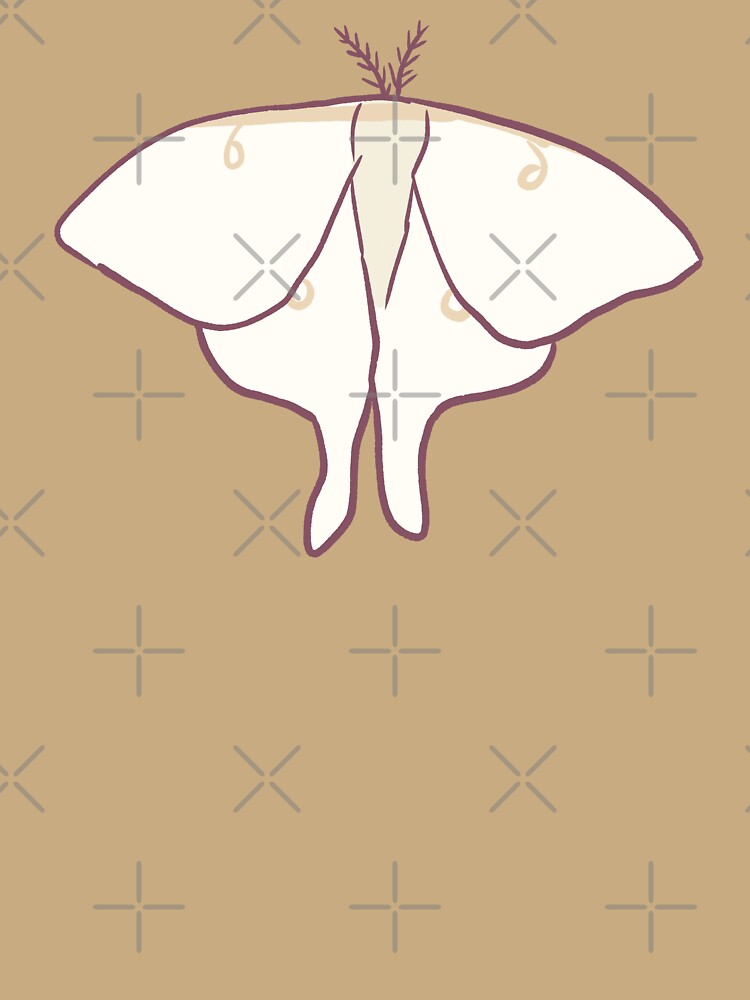 White moth art by Mayarart