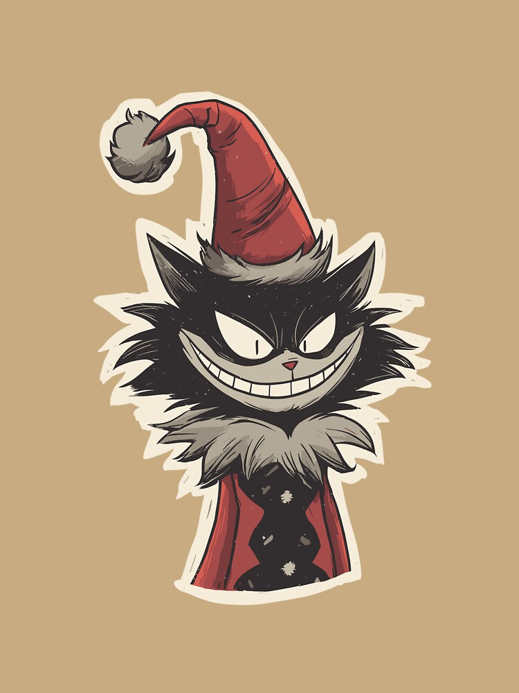Classic Christmas Yule Cat by bapupa