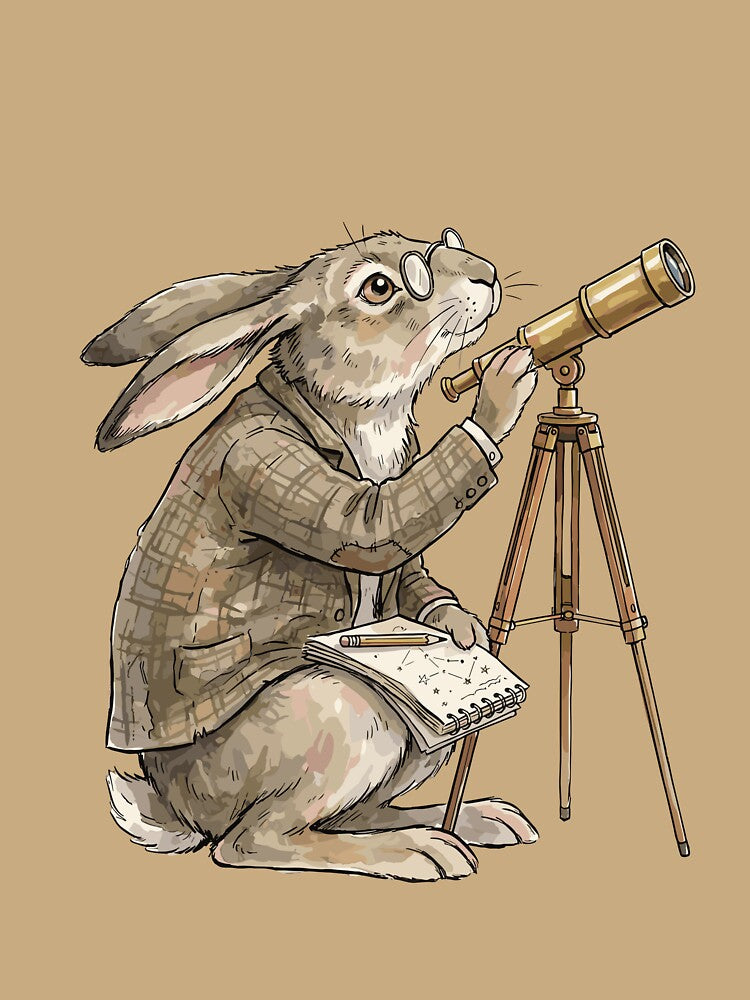 Scholarly Dark Academia: Celestial Observation Hare by bapupa