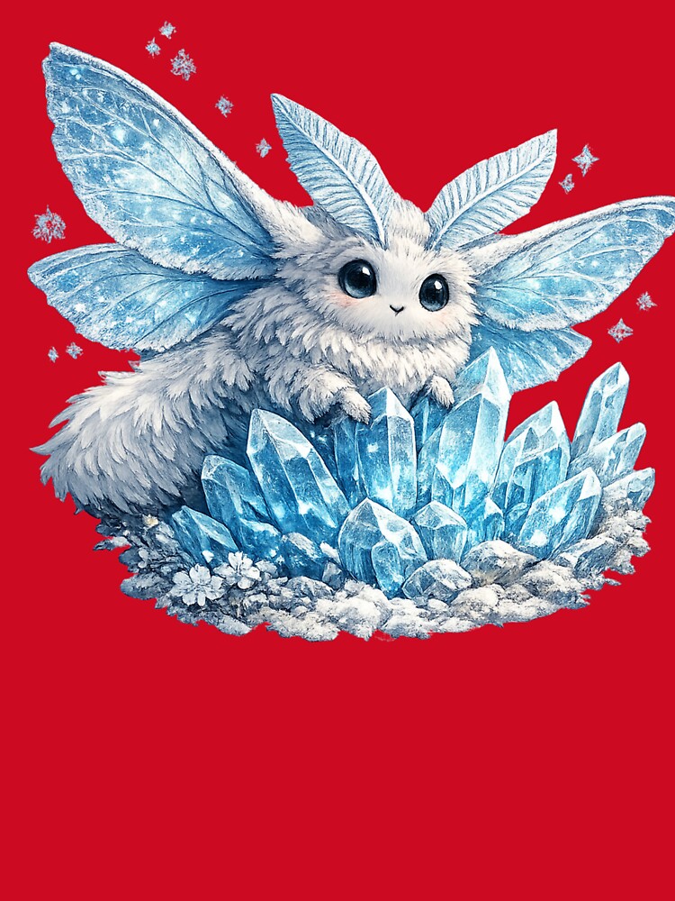 Magical Glacier Moth Crystal Fantasy by Mosslume Studio