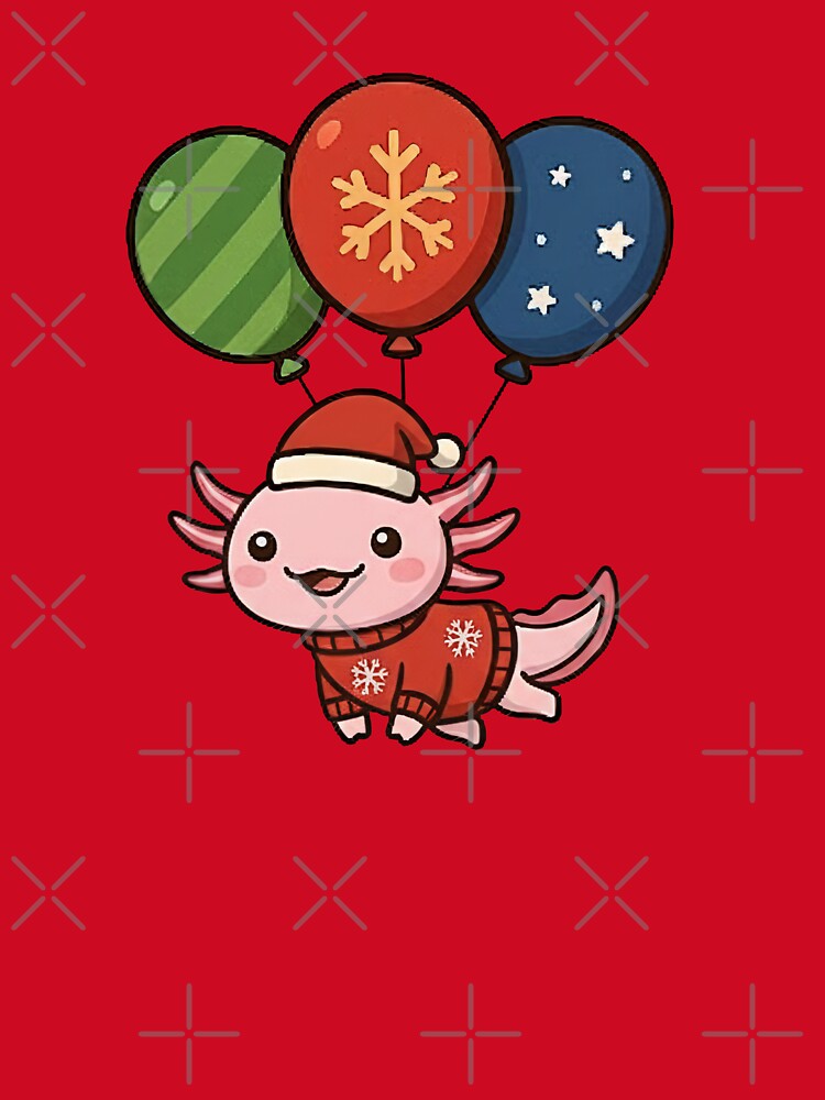 Funny Axolotl Merry Christmas Animal Lover Xmas Boys Girls Kids by FurryHavenPH