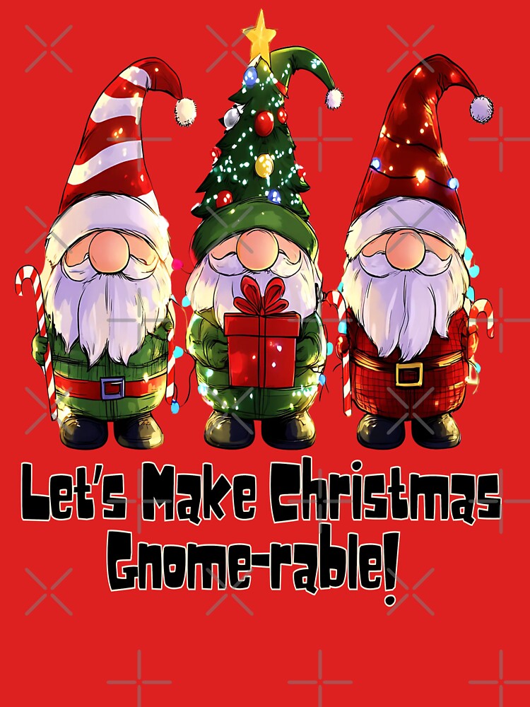 Let’s Make Christmas Gnome-rable | Adorable Festive Gnome Design for the Holidays by Gnome to Express