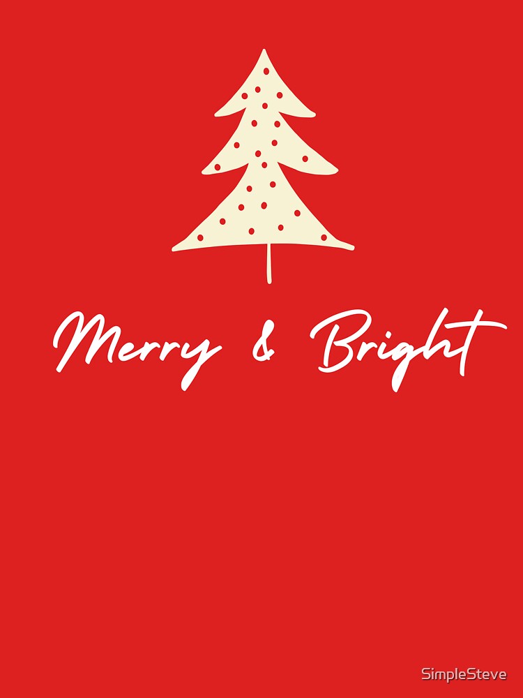Merry and Bright Polkadot Christmas Tree by SimpleSteve