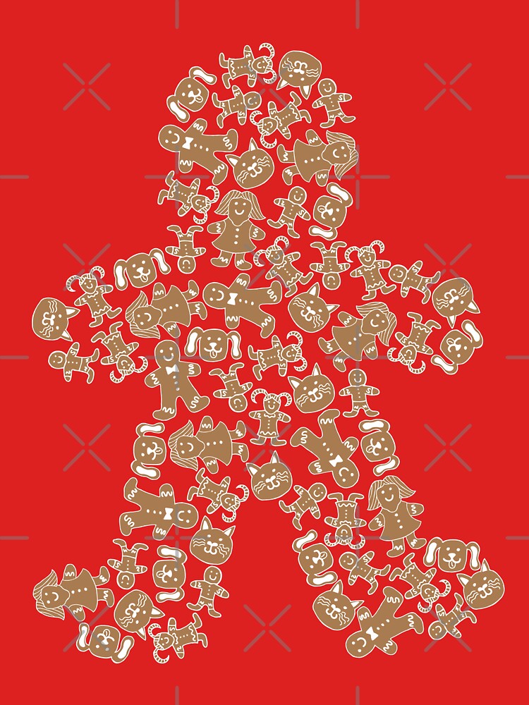 Giant Gingerbread Man - Mini Gingerbread Family - Holiday / Christmas by Tim Veiga