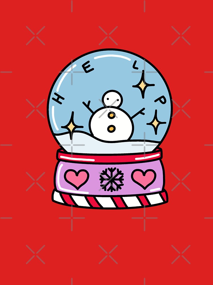 Help. Snowman. Snowglobe. by SonDesigns