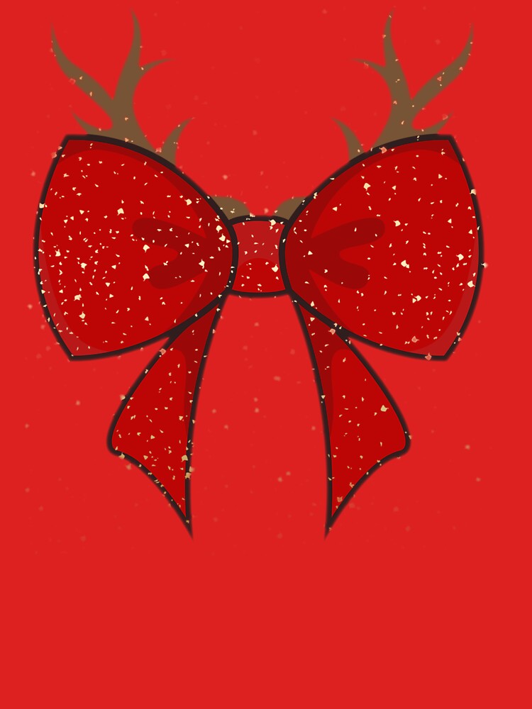 Charming bow with Raindeer antlers, Lovelly gifts for Christmas by aggiesArt