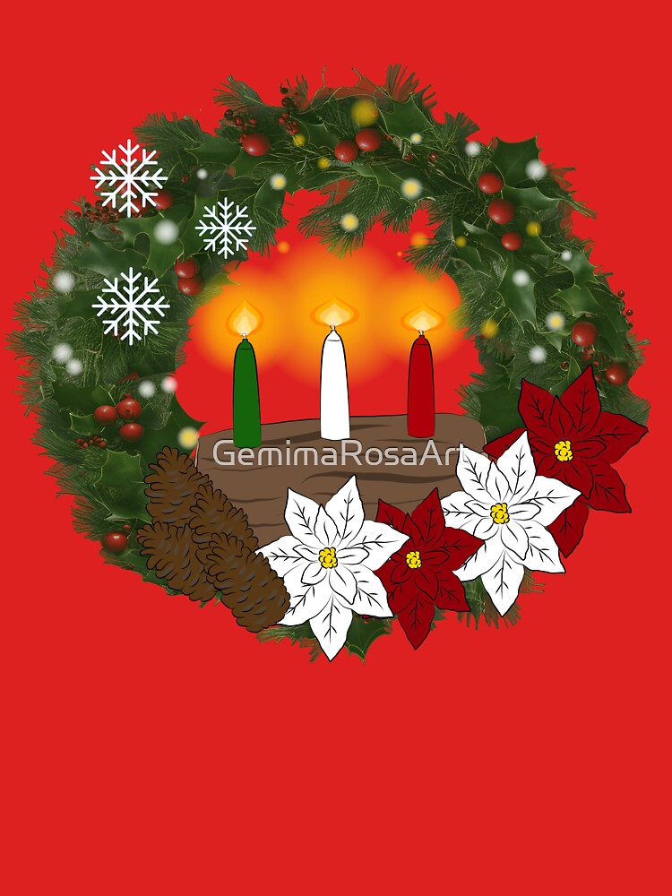 Yule Wreath by GemimaRosaArt