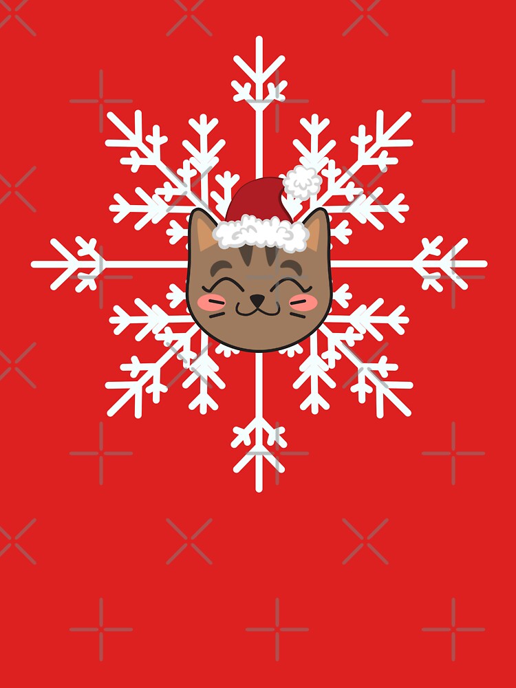 Santa Cat Snowflake by SYNTASTIC