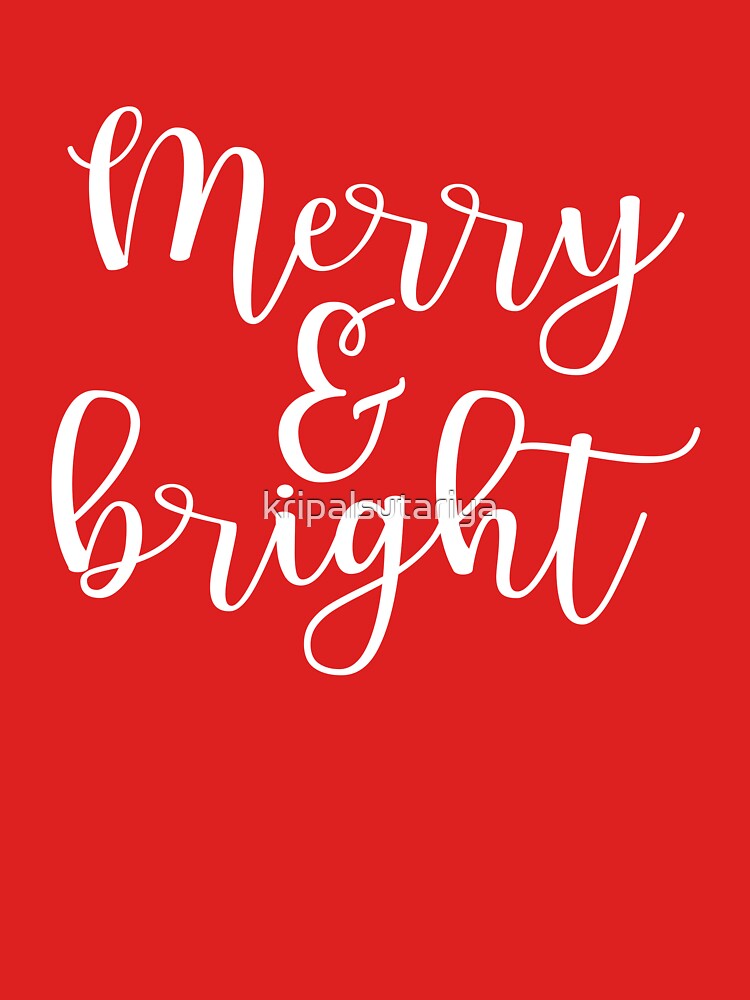 Merry and Bright Christmas by kripalsutariya