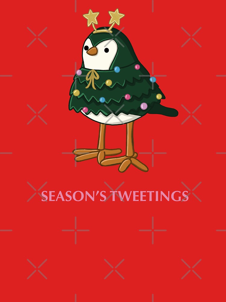 Christmas Featherly Friend Bird by art by mckenzie
