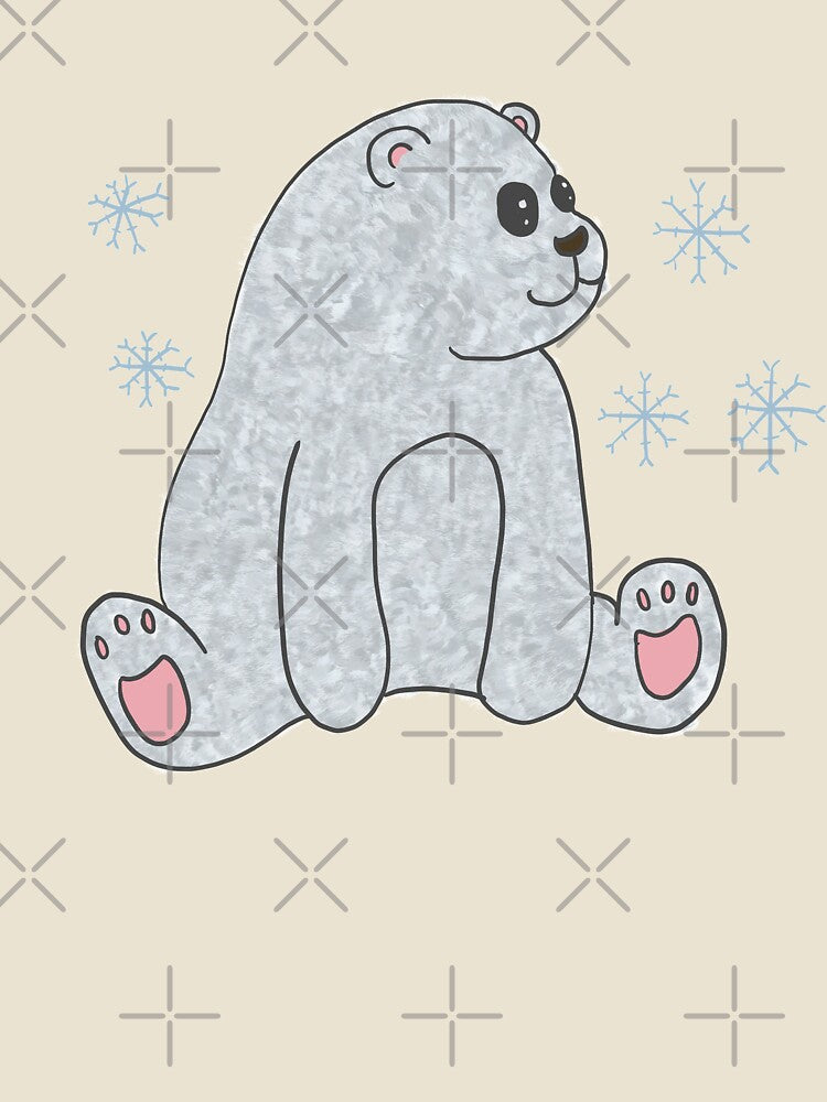 Textured Polar Bear by Geometrico22
