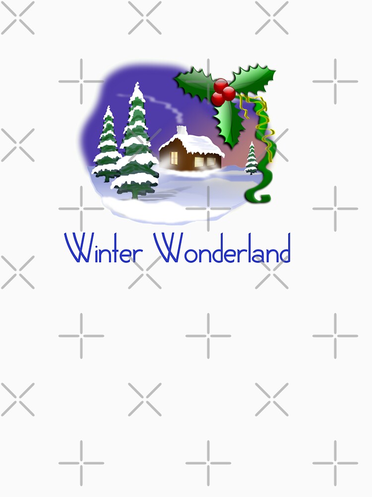 winter wonderland Christmas holiday tee by Dallas .