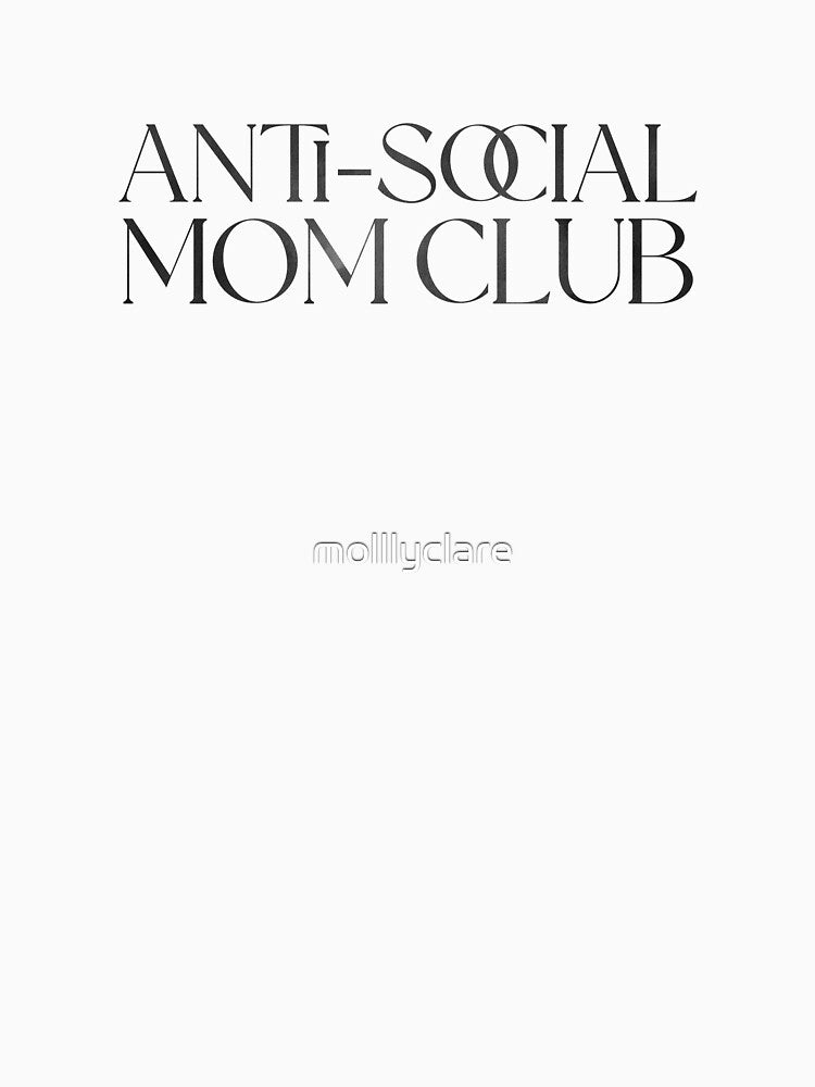 Anti-Social Mom Club Blue Aesthetic by Stickers by @molllyclare