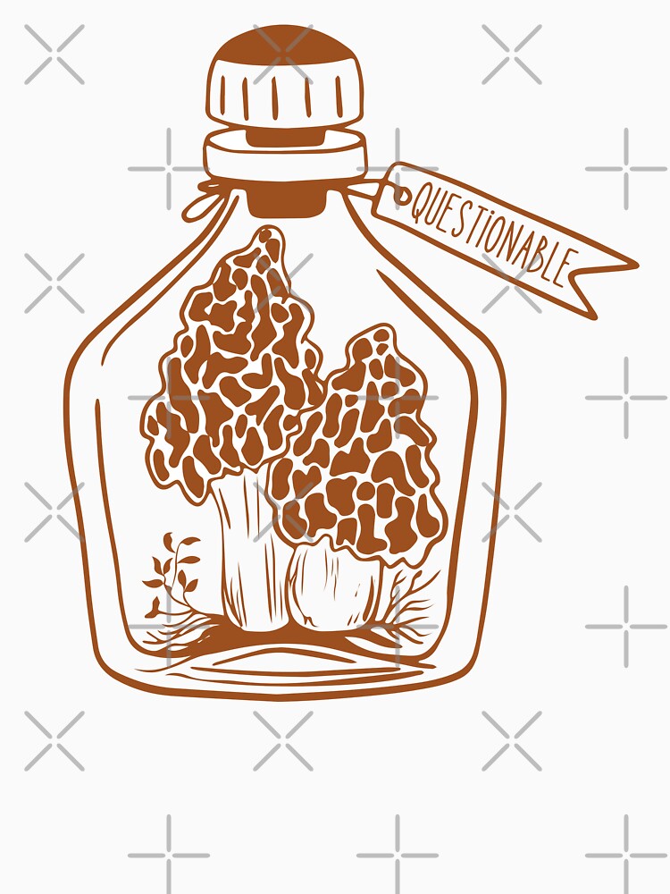 Questionable Morels in Jar Amature Mycologist Mushrooms Fungi Morals by Danielle Slade