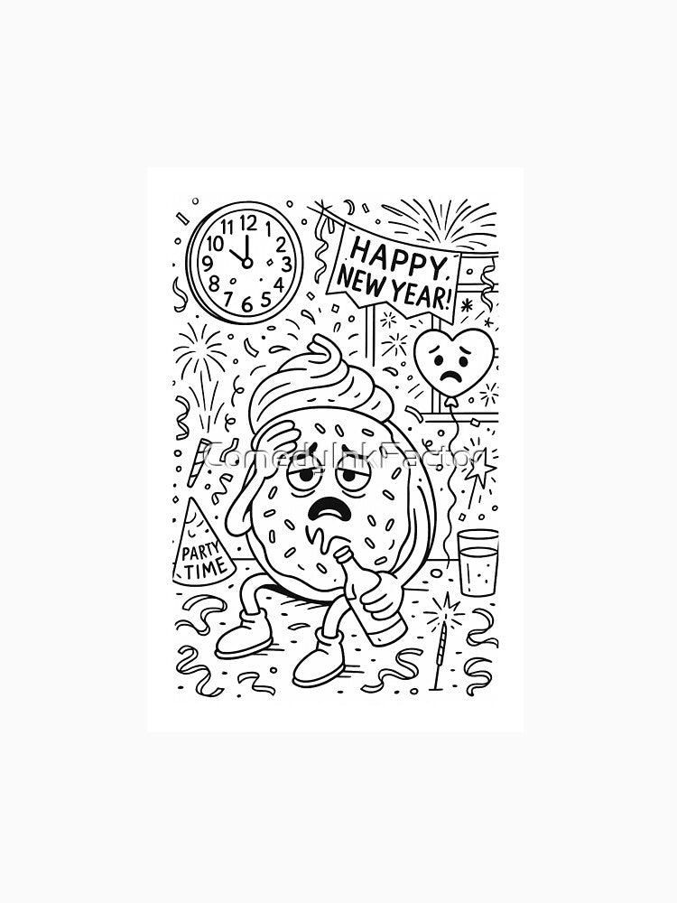 Donut Regrets Everything (NYE Edition) by ComedyInkFactor