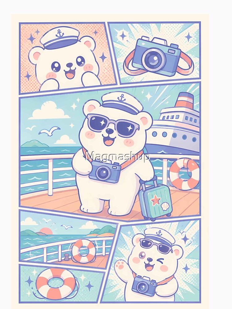 Kawaii Polar Bear Cruise Tourist by Magmashup