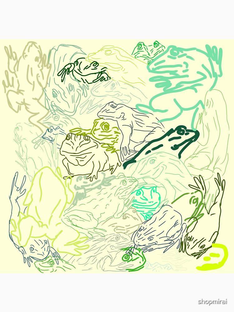 Frog Print by shopmirai