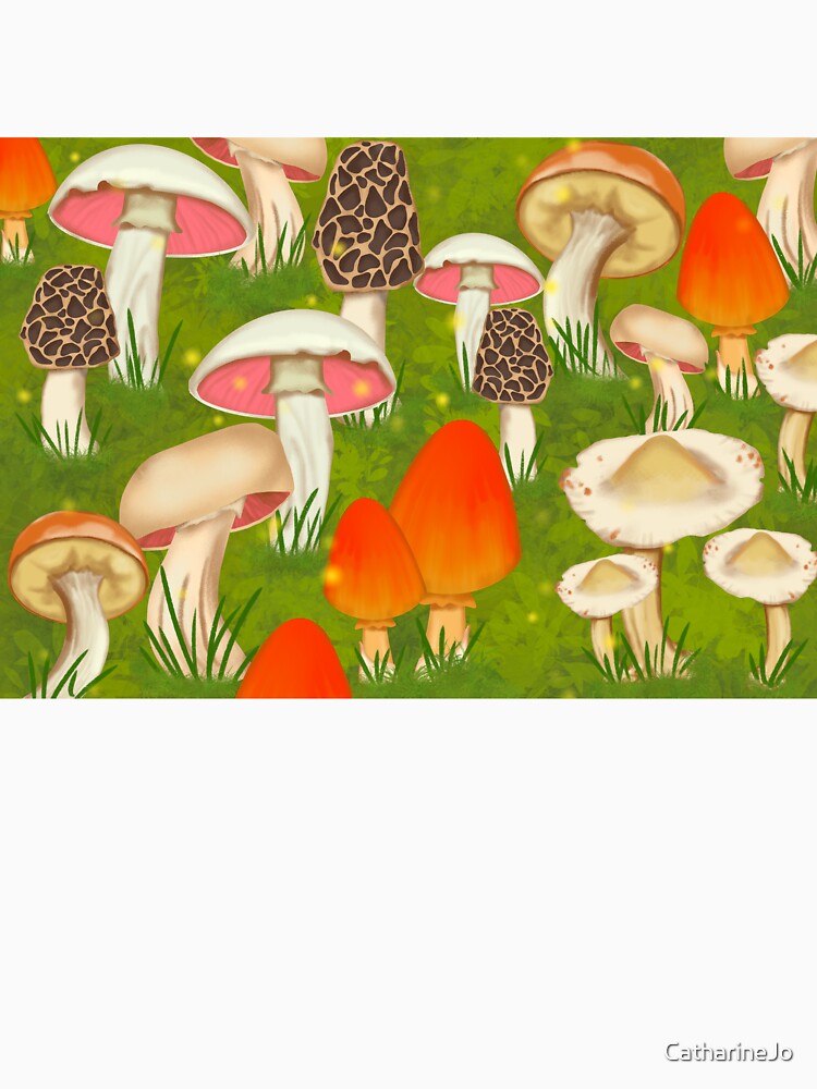 Mushroom Meadow by Katie Morris Art