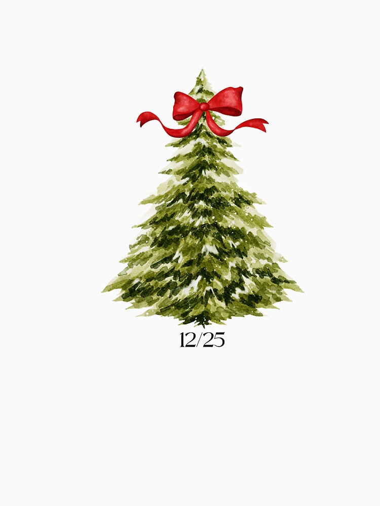 12/25 Christmas Tree with Cute Bow by ec052designs