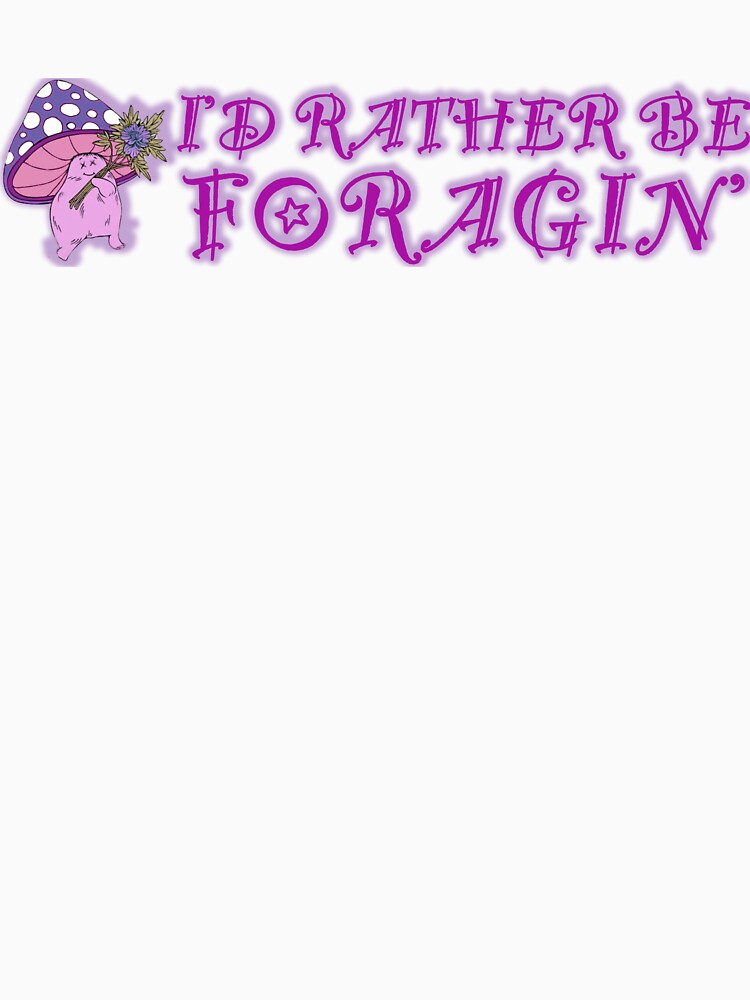I'd Rather Be Foraging - Purple Edition by Canvas Larrikins
