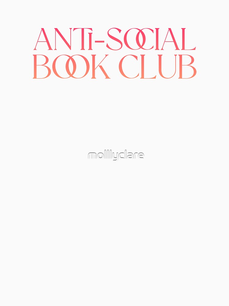 Anti Social Book Club Red Aesthetic by Stickers by @molllyclare