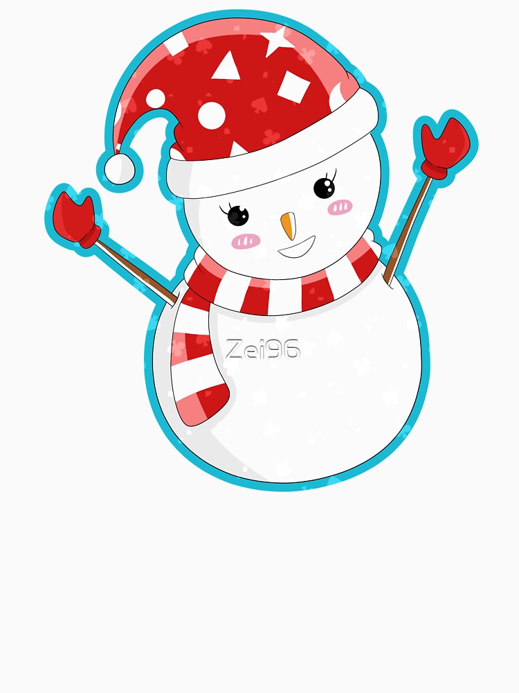 Winter snowman cute funny by Zei96