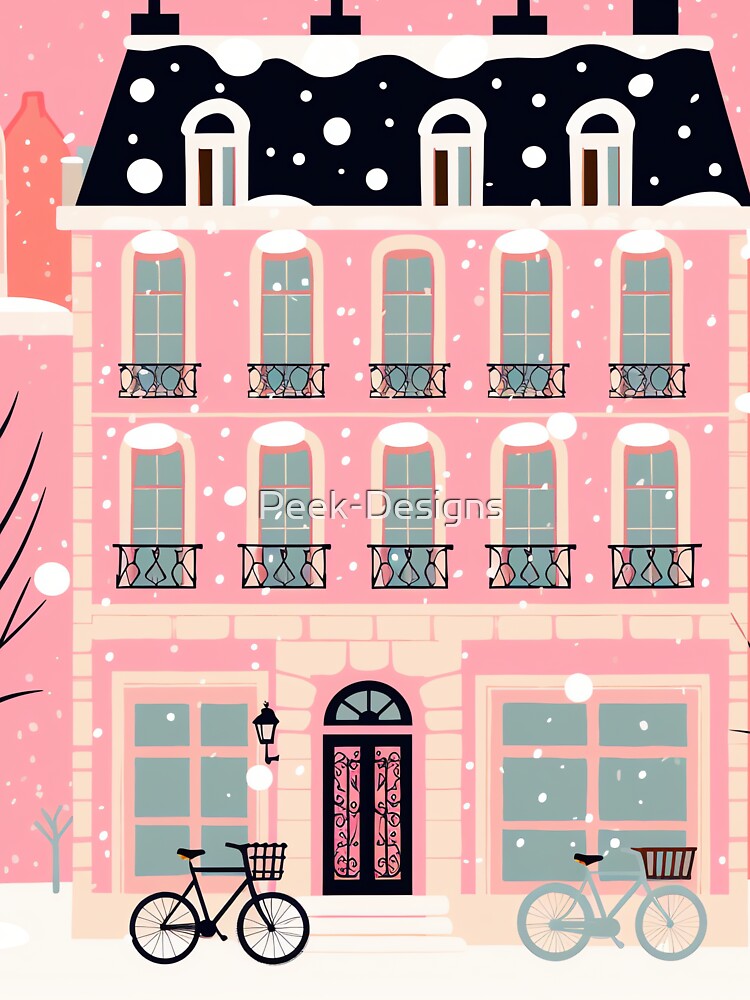 Christmas in Paris | Christmas Scene | Christmas 2023 | Pink Christmas by Peek-Designs