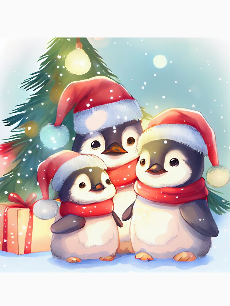 Baby Penguin Christmas by PaintLabs