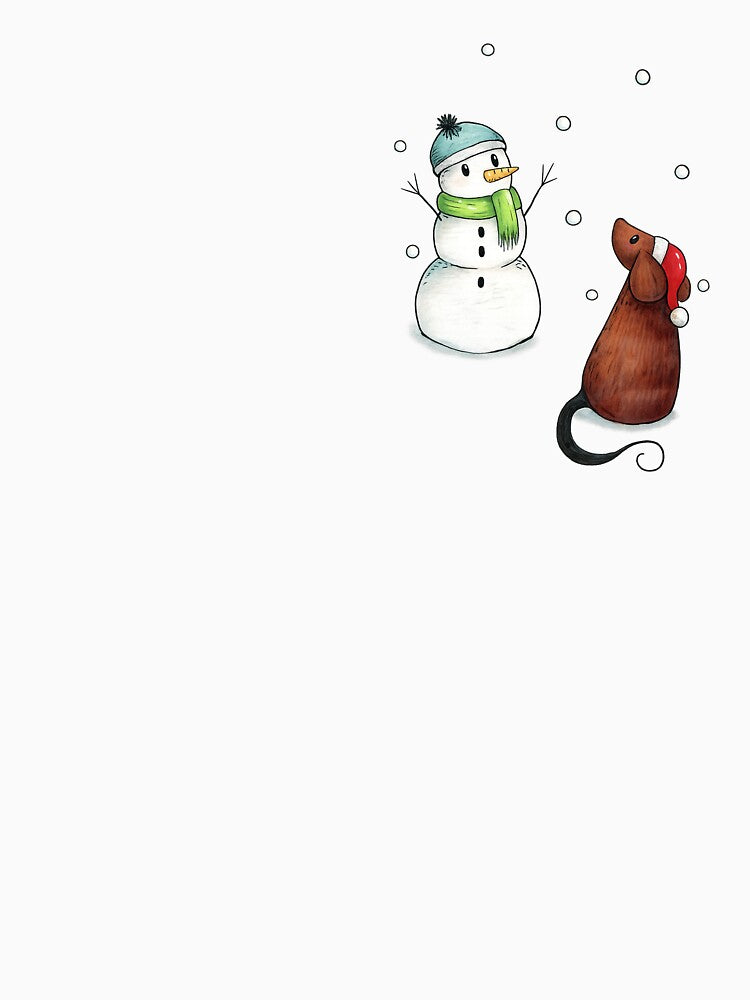 Mouse with a Snowman by LittleMouseClub