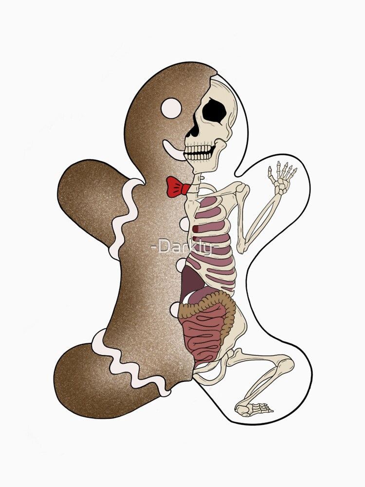 Gingerbread man skeleton by -Darkly-