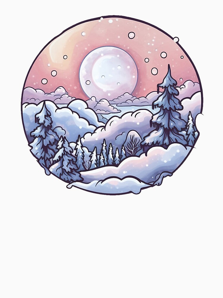 Aesthetic Snowy Landscape by Joyceful Creations