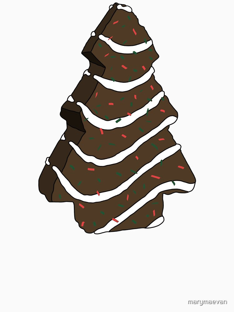 Chocolate Christmas Tree Snack Cake by marymaevan