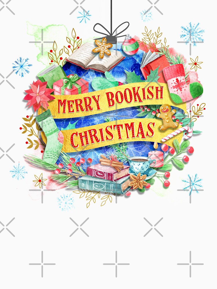 Merry Bookish Christmas by Stella Bookish Art