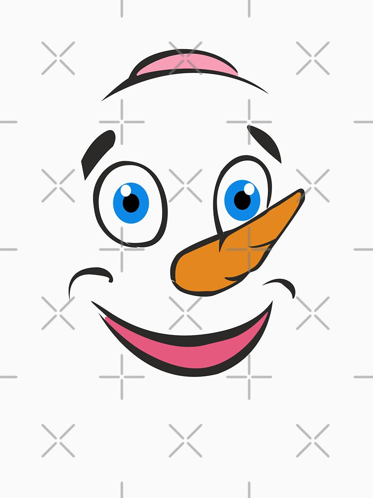 Winter Snowman Happy Face Cartoon by Digi Artworks Store