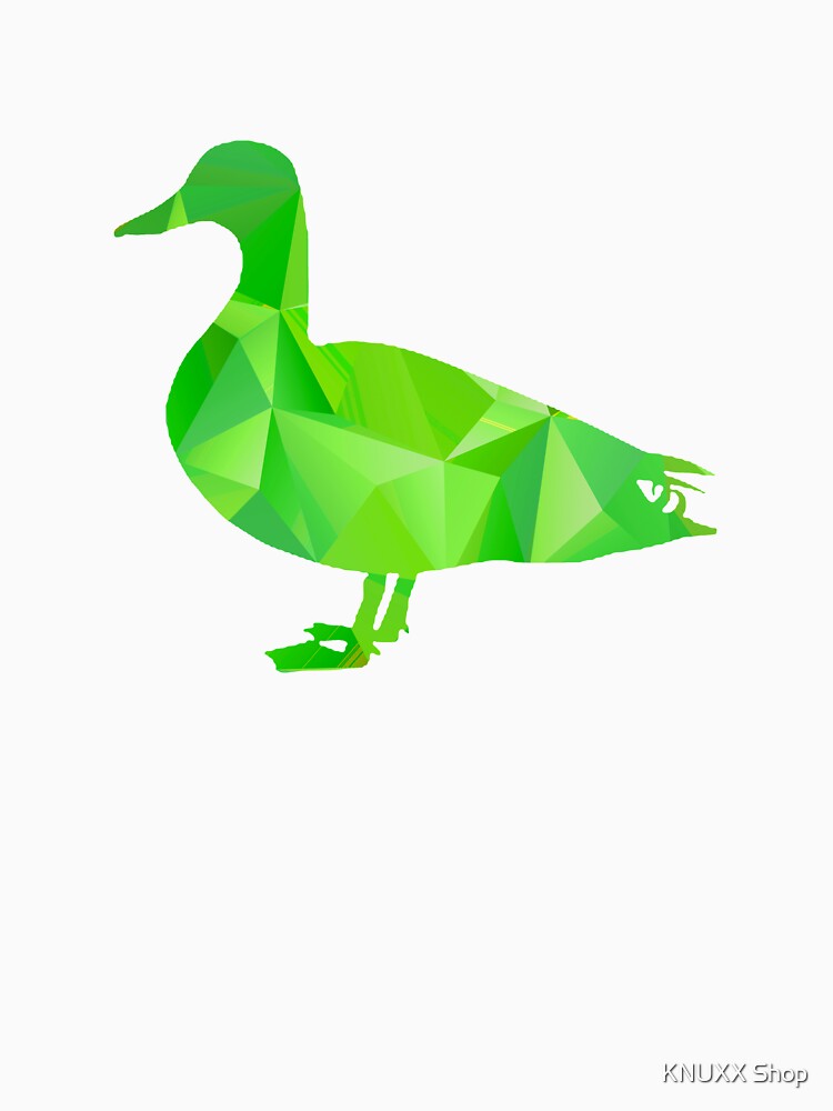 I Love Ducks Green Fowl Waterfowl Hunter Quack Geometric by KNUXX Shop