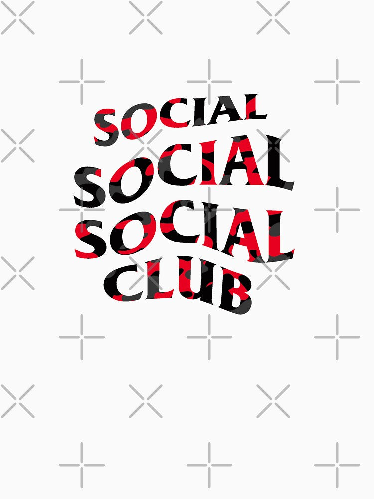 SOCIAL SOCIAL SOCIAL CLUB - Red Camo by NewMerchandise