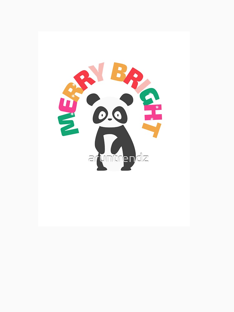 Colorful  Merry and Bright Typography Christmas by aruntrendz