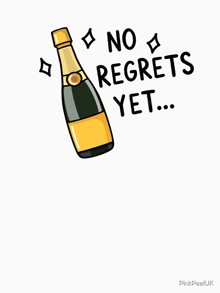 No Regrets Yet… Sticker | Postcards from My Thoughts by PinkPeelUK