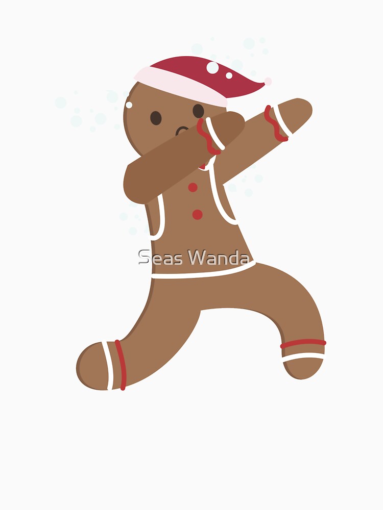 Dabbing Gingerbread Man christmas funny by Seas Wanda