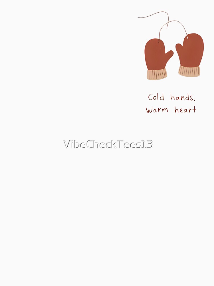 Retro Minimal Line Art Mittens – Cold Hands, Warm Heart by VibeCheckTees13