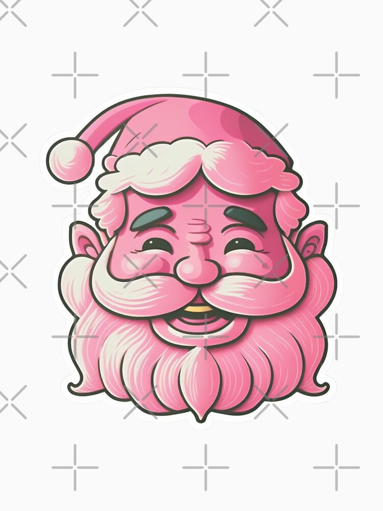 Deck the halls with Retro Vintage Pink Santa Claus! by Calymera