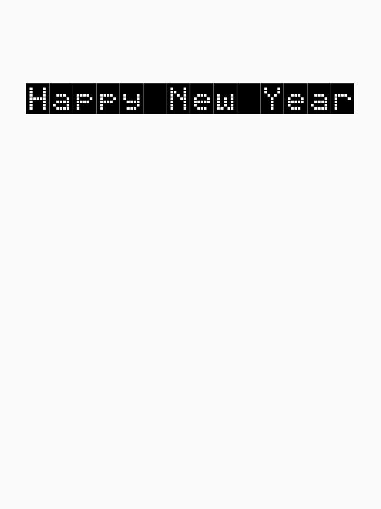 Happy New Year Led Scoreboard Style by Innercosmic