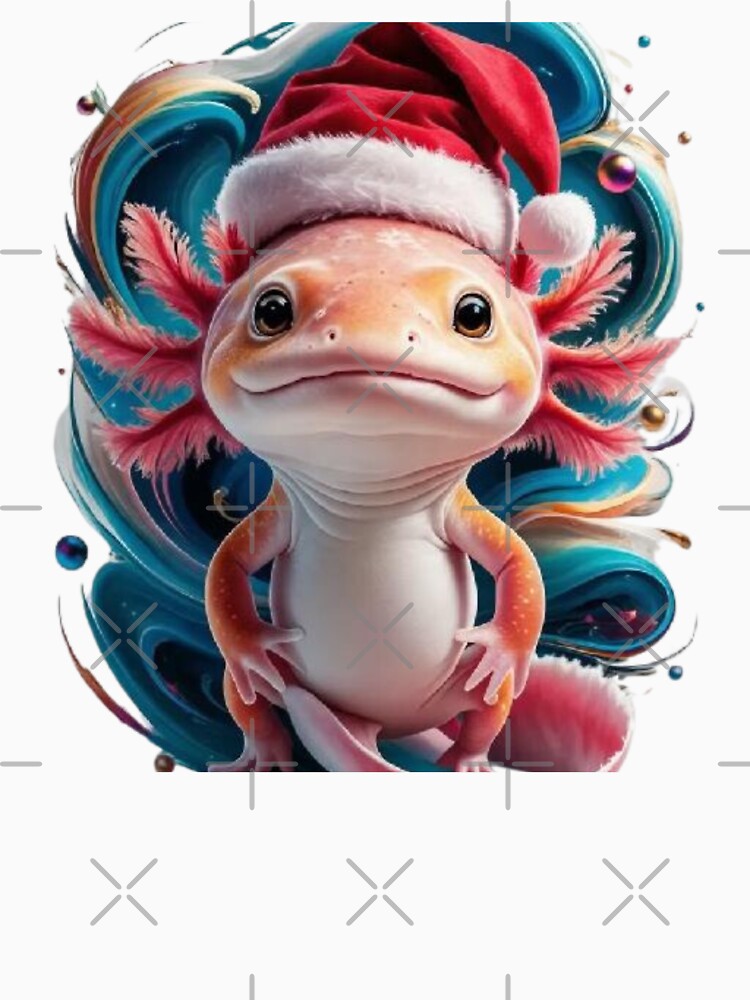 Abstract Axolotl Art by Jeniwe