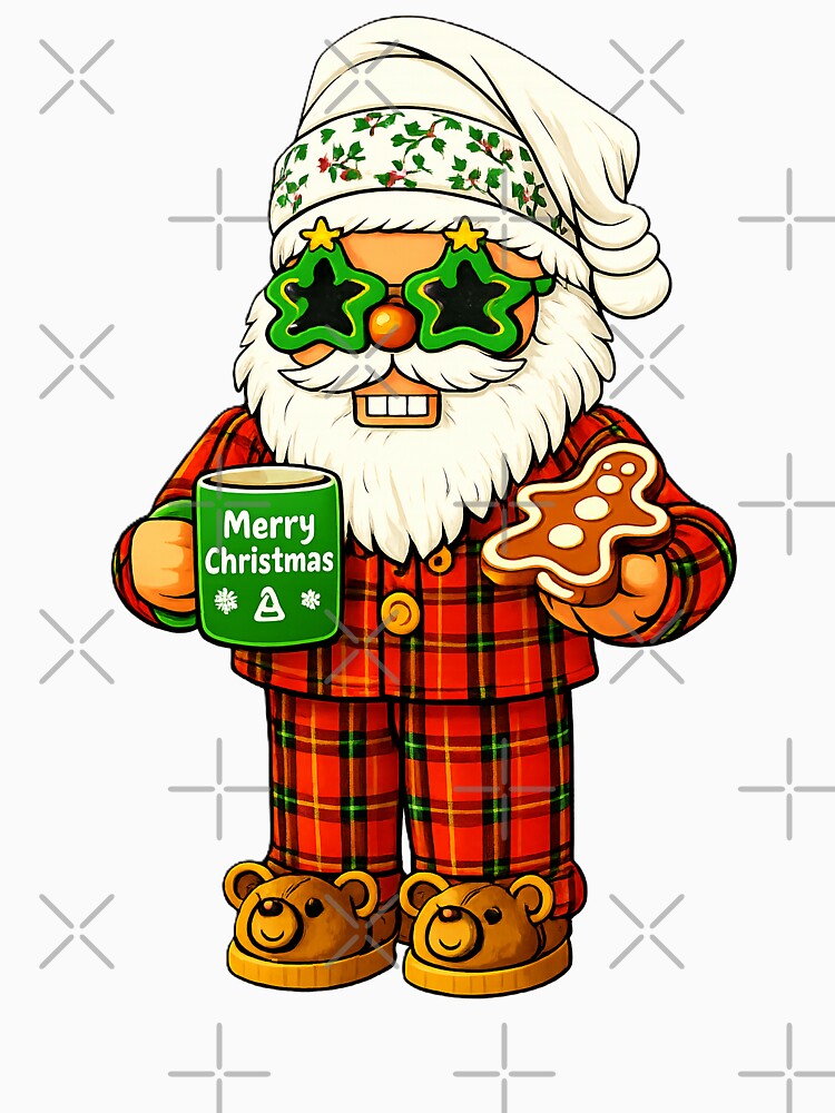 Santa Nutcracker in Pajamas with Cocoa by DGS Creative Designs