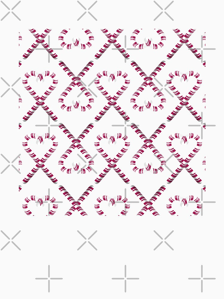 Candy Cane Heart Pattern by wolfkin-design