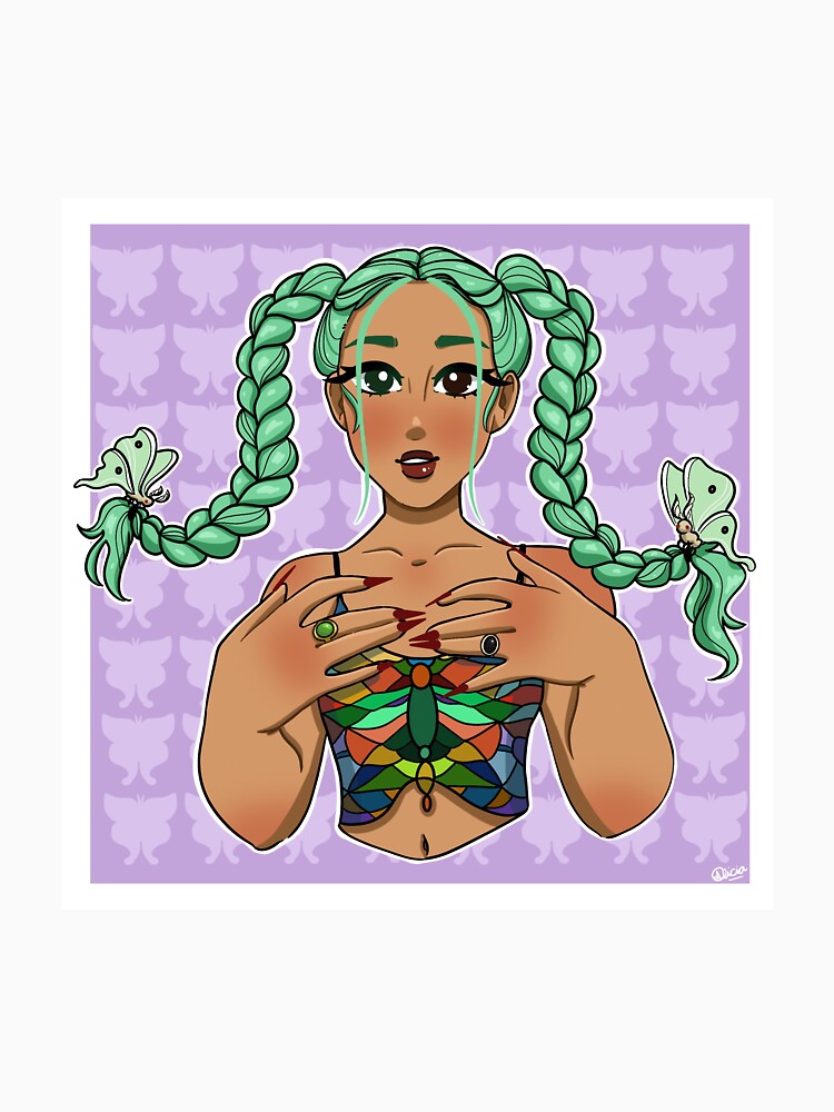 Luna Moth Girl by miss-smith-draw