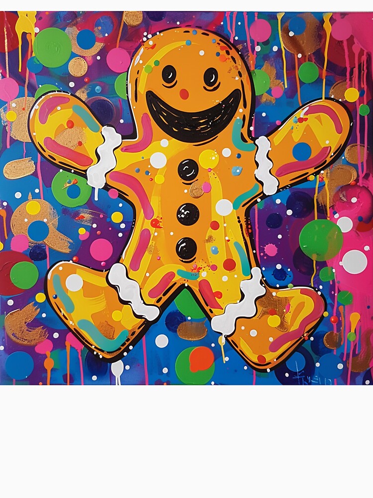Gingerbread Man Pop Art 7 by AstroRisq