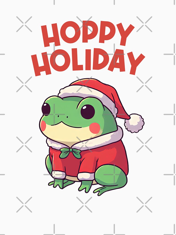 Hoppy Holiday Christmas Frog Santa by KAI-Studio