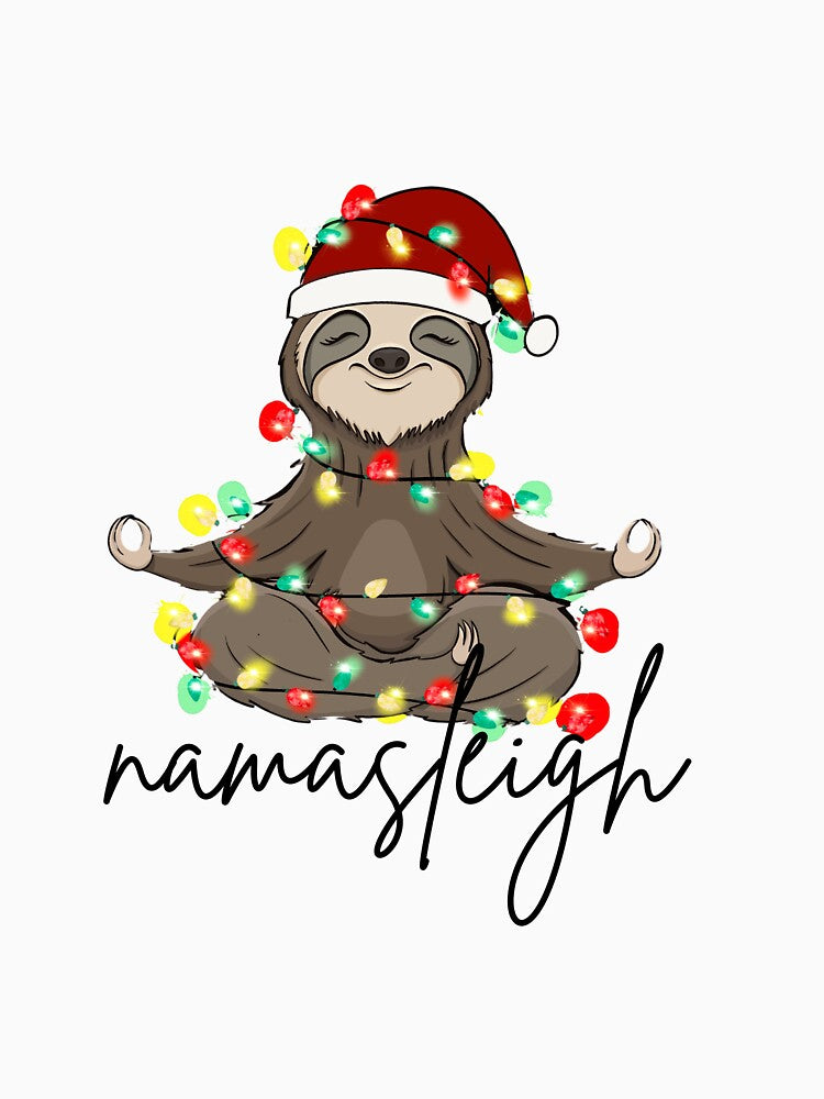 Namasleigh Christmas Sloth by MTurnerShop